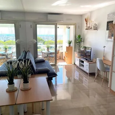 Studio Port Marina - Parking Prive, Climatise Au Ducal Villeneuve-Loubet Buitenkant foto